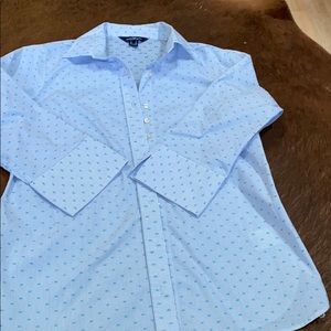 Lands End No Gap 3/4 Sleeve Blouse